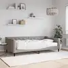 Image de Lit De Jour Avec Matelas Taupe 100x200 Cm Tissu Vidaxl