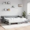 Image de vidaXL Lit de jour avec lit gigogne gris clair 90x200 cm tissu 3197426