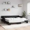 Image de Lit De Jour Avec Gigogne Sans Matelas Noir 90x200 Cm Vidaxl
