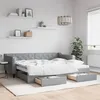 Image de Lit De Jour Avec Gigogne Et Tiroirs Sans Matelas 90x200 Cm Vidaxl