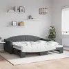 Image de Lit De Jour Avec Gigogne Sans Matelas Gris Foncé 90x200 Cm Vidaxl