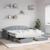 Image de Lit De Jour Avec Gigogne Et Tiroirs Sans Matelas 80x200 Cm Vidaxl