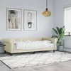 Image de Lit De Jour Avec Matelas Crème 90x200 Cm Similicuir Vidaxl