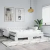 Image de vidaXL Lit de jour avec lit gigogne blanc 90x200 cm similicuir 3197724