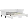 Image de Vidaxl lit de jour avec gigogne sans matelas blanc 90x200 cm