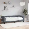 Image de Lit De Jour Avec Matelas Gris Foncé 90x200 Cm Velours Vidaxl