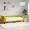 Image de Lit De Jour Avec Matelas Jaune 90x200 Cm Velours Vidaxl
