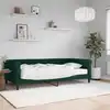 Image de Lit De Jour Avec Matelas Vert Foncé 100x200 Cm Velours Vidaxl