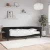 Image de Lit De Jour Avec Matelas Noir 100x200 Cm Velours Vidaxl