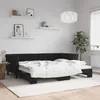 Image de vidaXL Lit de jour avec gigogne sans matelas noir 90x200 cm 3197775