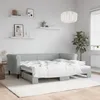 Image de Lit De Jour Avec Lit Gigogne Gris Clair 90x190 Cm Velours Vidaxl