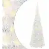 Image de Sapin De Noël Artificiel Escamotable 100 Led Blanc 150 Cm Vidaxl
