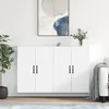Image de Armoires Murales 2 Pcs Blanc Bois D'ingénierie Vidaxl
