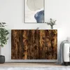 Image de Armoires Murales 2 Pcs Chêne Fumé Bois D'ingénierie Vidaxl