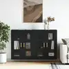 Image de Armoires Murales 2 Pcs Noir Bois D'ingénierie Vidaxl