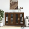 Image de Armoires Murales 2 Pcs Chêne Marron Bois D'ingénierie Vidaxl