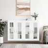 Image de Armoires Murales 2 Pcs Blanc Bois D'ingénierie Vidaxl