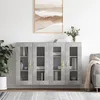 Image de Armoires Murales 2 Pcs Gris Béton Bois D'ingénierie Vidaxl
