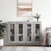 Image de Armoires Murales 2 Pcs Sonoma Gris Bois D'ingénierie Vidaxl
