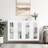 Image de Armoires Murales 2 Pcs Blanc Bois D'ingénierie Vidaxl
