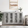Image de Armoires Murales 2 Pcs Gris Béton Bois D'ingénierie Vidaxl