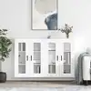 Image de Armoires Murales 2 Pcs Blanc Bois D'ingénierie Vidaxl