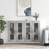 Image de Armoires Murales 2 Pcs Gris Béton Bois D'ingénierie Vidaxl