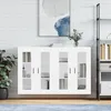 Image de Armoires Murales 2 Pcs Blanc Bois D'ingénierie Vidaxl