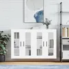 Image de Armoires Murales 2 Pcs Blanc Bois D'ingénierie Vidaxl