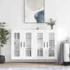Image de Armoires Murales 2 Pcs Blanc Bois D'ingénierie Vidaxl