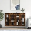 Image de Armoires Murales 2 Pcs Chêne Fumé Bois D'ingénierie Vidaxl