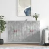 Image de Armoires Murales 2 Pcs Gris Béton Bois D'ingénierie Vidaxl