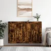 Image de Armoires Murales 2 Pcs Chêne Fumé Bois D'ingénierie Vidaxl