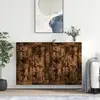 Image de Armoires Murales 2 Pcs Chêne Fumé Bois D'ingénierie Vidaxl