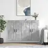 Image de Armoires Murales 2 Pcs Gris Béton Bois D'ingénierie Vidaxl