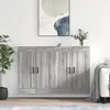 Image de Armoires Murales 2 Pcs Sonoma Gris Bois D'ingénierie Vidaxl