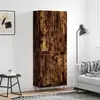 Image de Buffet Haut Chêne Fumé 69,5x34x180 Cm Bois D'ingénierie Vidaxl