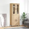 Image de Buffet Haut Chêne Sonoma 69,5x34x180 Cm Bois D'ingénierie Vidaxl