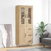 Image de vidaXL Buffet haut Chêne sonoma 695x34x180 cm Bois dingénierie 3198692