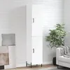Image de Buffet Haut Blanc 34,5x34x180 Cm Bois D'ingénierie Vidaxl