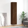Image de Buffet Haut Chêne Marron 34,5x34x180 Cm Bois D'ingénierie Vidaxl