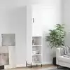 Image de Buffet Haut Blanc 34,5x34x180 Cm Bois D'ingénierie Vidaxl