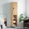 Image de Buffet Haut Chêne Sonoma 34,5x34x180 Cm Bois D'ingénierie Vidaxl