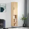 Image de Buffet Haut Chêne Sonoma 34,5x34x180 Cm Bois D'ingénierie Vidaxl