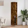 Image de Buffet Haut Chêne Fumé 34,5x34x180 Cm Bois D'ingénierie Vidaxl