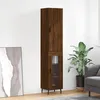 Image de Buffet Haut Chêne Marron 34,5x34x180 Cm Bois D'ingénierie Vidaxl