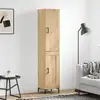 Image de Buffet Haut Chêne Sonoma 34,5x34x180 Cm Bois D'ingénierie Vidaxl