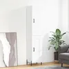 Image de Buffet Haut Blanc 34,5x34x180 Cm Bois D'ingénierie Vidaxl