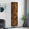 Image de Buffet Haut Chêne Fumé 34,5x34x180 Cm Bois D'ingénierie Vidaxl
