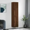 Image de Buffet Haut Chêne Marron 34,5x34x180 Cm Bois D'ingénierie Vidaxl